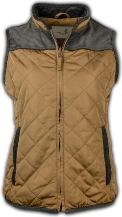 Decoy Womens South Creek Quilted Vest In Khaki
