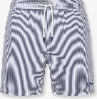 MC2 Saint Barth Patmos swim trunks with striped motif - MC2 SAINT BARTH - gender_Man