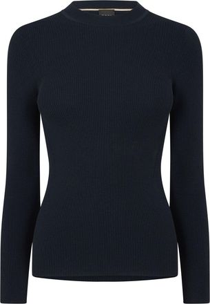 HUGO BOSS Womens Febisan Knitted Tops in Open Blue - Size 10 UK