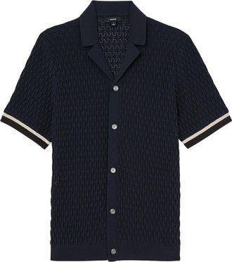 Reiss Bilsby Knitted Tape Shirt
