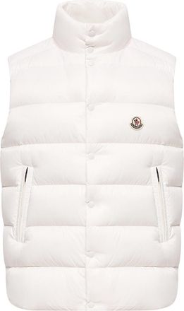 Moncler Moncler Tibb Down Vest, Men, White, Size: 0