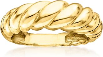 RS Pure by Ross-Simons 18kt Gold Vermeil Shrimp Ring