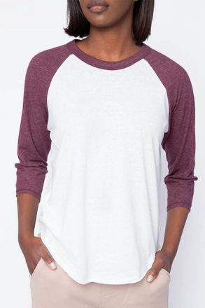 NSF Brock Football Tee In White/maroon