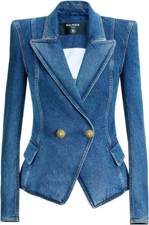 Balmain Mujer, Chaquetas, Azul, Talla: S