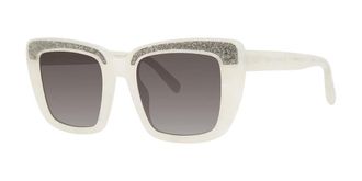 Vera Wang VAS6 Pearl Womens Sunglasses White Size 52