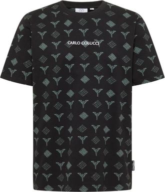 Carlo Colucci Tops, Heren, Zwart, 2Xl, T-Shirts