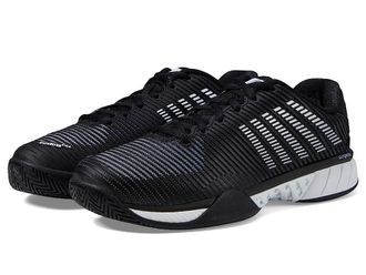 K-Swiss Hypercourt Express 2 Mens Shoes Black/White/High-Rise : 8 D - Medium, Leather