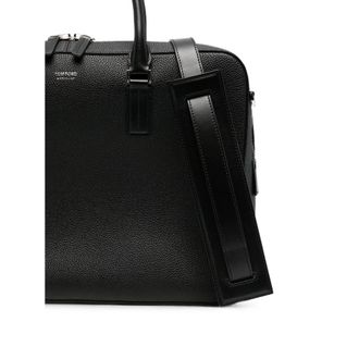 Tom Ford Grained Leather Briefcase - Black