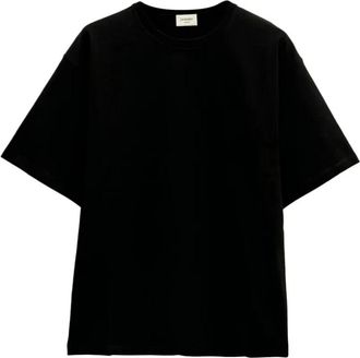 Saint Laurent T Shirt Large Broderie Cassand - Heren - T-shirts - Zwart - XL - Tops