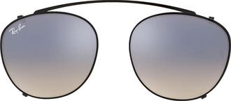 Ray-Ban Ronde Spiegelende Brillen Frames - unisex - Zonnebrillen - Zwart - 47 MM - Accessoires