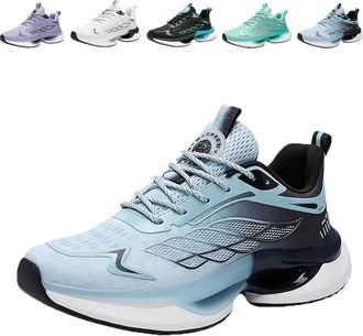 Generic Hands Free and Supportive Walking Shoes for Women, Wide Toe Lightweight Footwear, Breathable, Comfort.. (Blue,11.5)