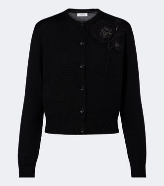 Erdem Beaded wool cardigan