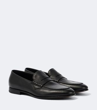 Canali Leather penny loafers