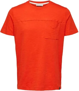 Selected Hombre, Camisetas, Rojo, Talla: S