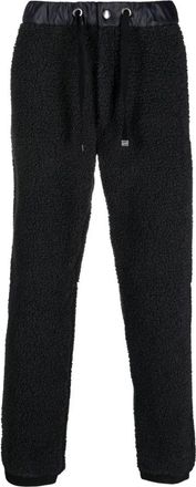 Parajumpers Sweatpants, male, Black, M, Logo Patch Fleece Joggers