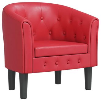 vidaXL Vidaxl - Sill&oacute;n Cuero Sint&eacute;tico Rojo