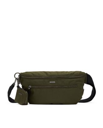 Hammitt Hammitt Charles Crossbody Jade Nylon Gunmetal Lrg