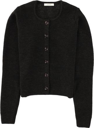 Christophe Lemaire Brown Solid Round Neck Cardigan