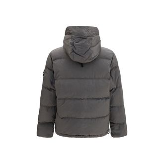 Stone Island Quilted Nylon Puffer Down Jacket - Gray