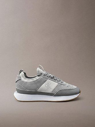 Calvin Klein Zapatillas De Running De Ante Con Logo Distintivo