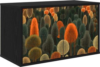 vidaXL Mueble De Tv Montado En La Pared Zaandam 69 X 33 X 40 Cm Vidaxl