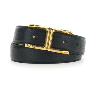 Elisabetta Franchi Belts, female, Black, Size: L Ct88S62E2110 Leather Belt