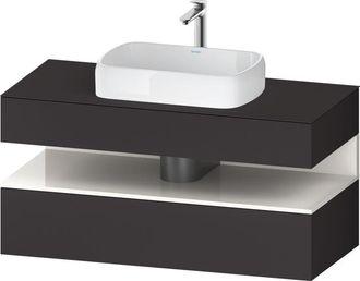 Duravit Duravit - Qatego Consola Mueble Bajo Lavabo, 1 Extra&iacute;ble, 1 Caj&oacute;n