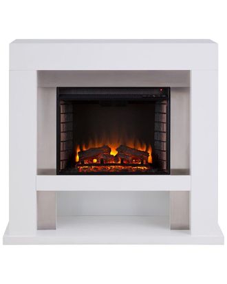 SEI Furniture Sei Furniture Lirrington Stainless Steel Fireplace