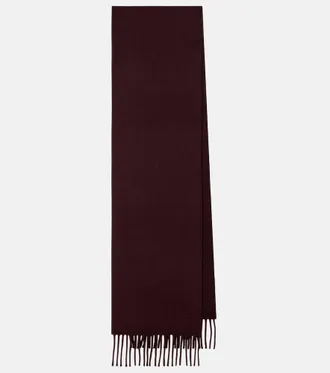 Max Mara Logo wool scarf