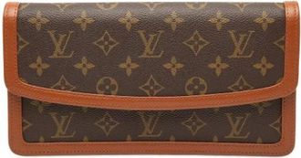 Louis Vuitton Pre-owned Clutches, female, Brown, Size: ONE SIZE Pre-owned Pochette Dame GM