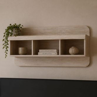 Dmora Estante Kadamema, 4 Niveles, Color Estructura Roble, 120x25x56h Cm Marr&oacute;n Roble