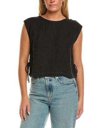 Velvet Tavia Sleeveless Woven Linen Top
