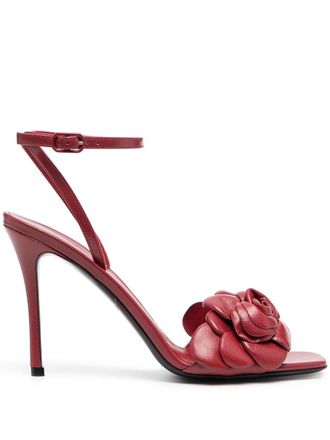 Valentino Garavani 100mm Atelier 03 rose edition sandals - women - Leather/Goat Skin/Kid Leather - 36 - Red