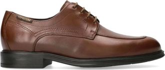 Mephisto Stijlvolle Herenschoen met Veters - Heren - Veterschoenen - Bruin - 39 EU - Leer - Schoenen