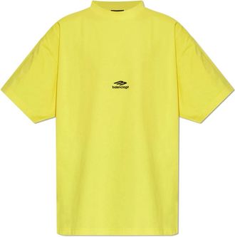 Balenciaga Skiwear T-shirt - Heren - T-shirts - Geel - L - Katoen - Tops