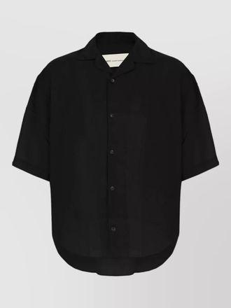 Ami short sleeve shirt curved hem design