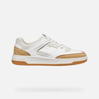 Geox Scarpe Sedral Court Uomo Cuoio/bianco
