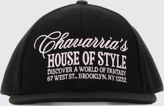 Willy Chavarria Cappello in twill con slogan ricamato