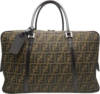 Fendi Pre-owned Weekend Bags, male, Brown, Size: ONE SIZE Pre-owned Vintage Boston Bag
