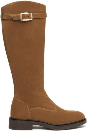 Nero Giardini Buckle Riding Boot in Camel at Nordstrom, Size 10Us