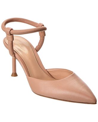 Gianvito Rossi Juno Dorsay 70 Leather Pump