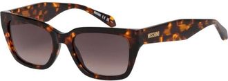 Moschino Rechthoekige Acetaat Zonnebril - Dames - Accessoires - Veelkleurig - Maat: 53 MM
