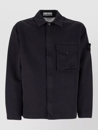 Stone Island long sleeve jacket featuring chest pocket