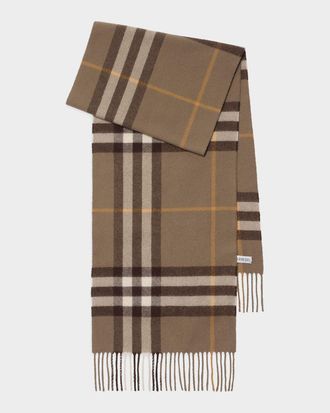 Burberry Check Cashmere Scarf