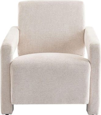 VENTE-UNIQUE.COM Sill&oacute;n cl&aacute;sico tela beige
