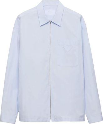 Prada Camicia con zip - Blu