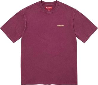 SUPREME FW26 Washed S/S T-Shirt Plum SUP-FW26-094-PLM