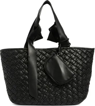 Steve Madden Bmiro Woven Tote Bag in Black at Nordstrom Rack