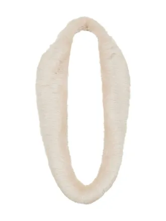 DAVID KOMA faux-fur neck scarf - women - Fabric - One Size - White