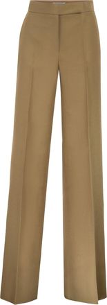 Max Mara Mxmbadesse Leinenhose mit weitem Bein